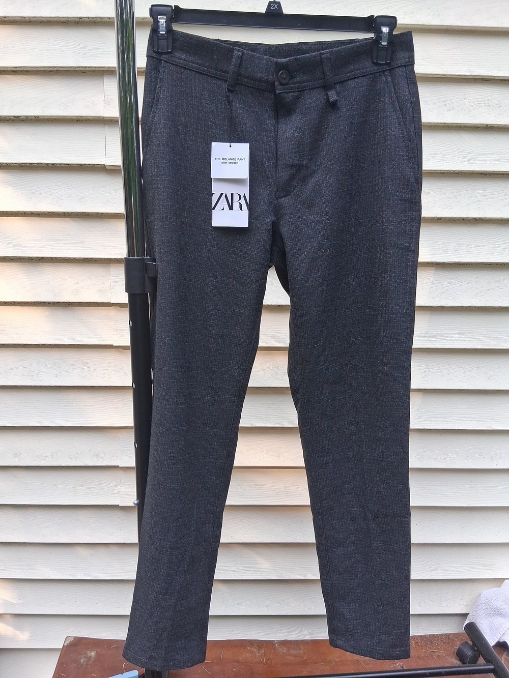 Zara The Melange Pant Black US Size 30 NWT